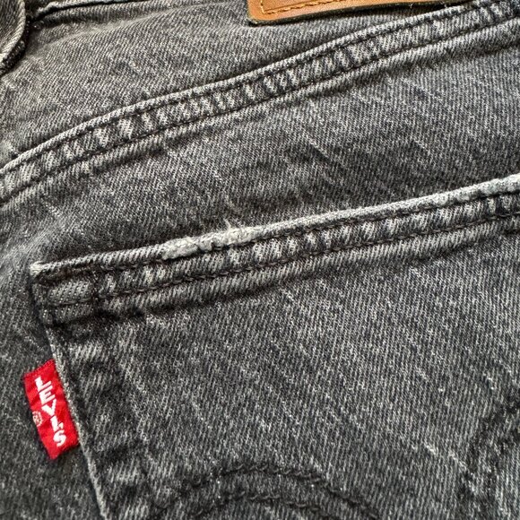 Levi's Premium Reicage Straight Ankle Jeans - Washed Black (Size 28) - Picture 5 of 10